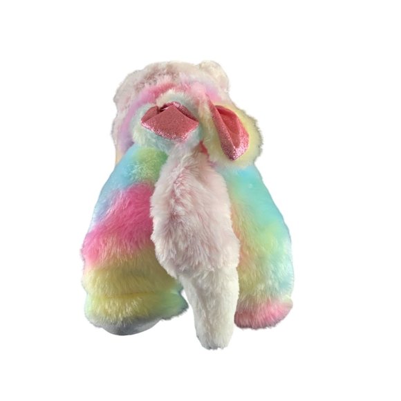 Build a Bear - Sweet White & Light Pink Frost Fox with Tie-Dye Bunny Outfit - Picture 4 of 11